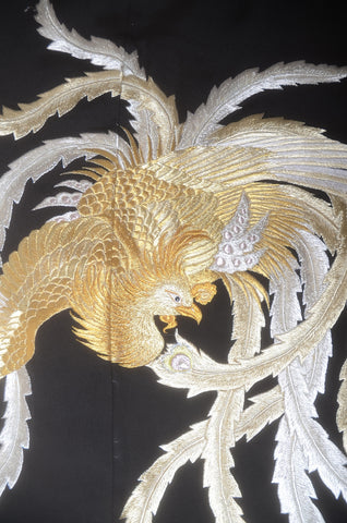 Japanese kimono. kimono for women. kimono female. black formal kimono. 