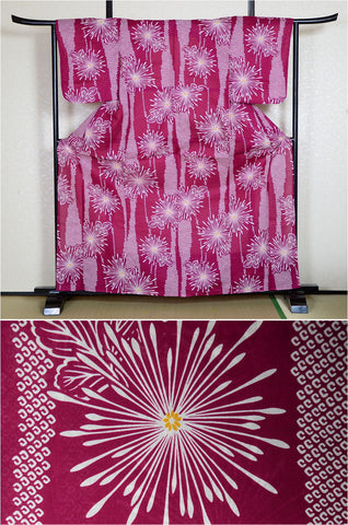 Japanese yukata kimono / H #375