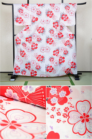 Japanese yukata kimono / H #301