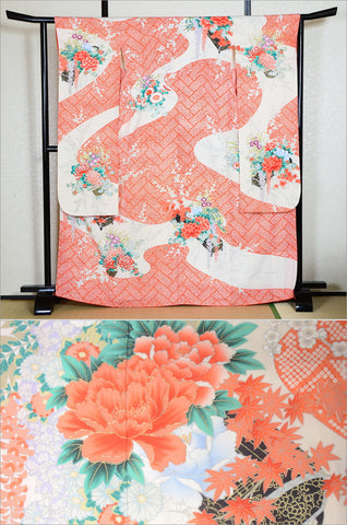 Long-sleeved kimono / Furisode / FK#1-292