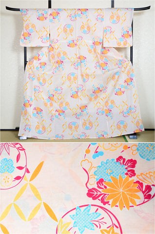 Japanese yukata kimono/ Plus size / P #282