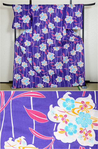 Japanese yukata kimono/ Plus size / P #181