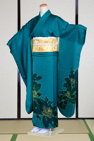Long-sleeved kimono 6 items set / Furisode / FK#1-320