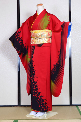 Long-sleeved kimono 6 items set / Furisode / FK#1-312