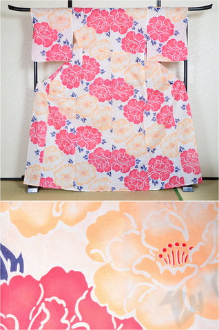 Japanese yukata kimono/ Plus size / P #290