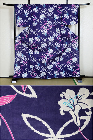 Japanese yukata kimono / H #376