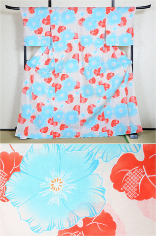 Japanese yukata kimono/ Plus size / P #214