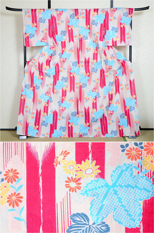 Japanese yukata kimono/ Plus size / P #226
