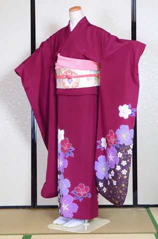 Long-sleeved kimono 6 items set / Furisode / FK#1-315
