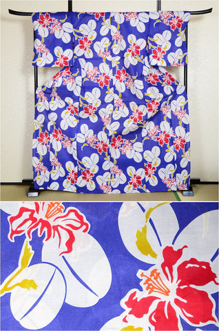 Japanese yukata kimono/ Plus size / P #189
