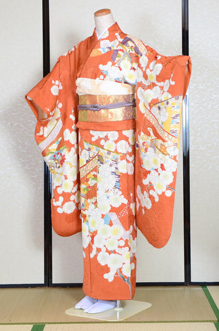 Long-sleeved kimono 6 items set / Furisode / FK#1-323