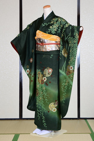 Long-sleeved kimono 6 items set / Furisode / FK#1190