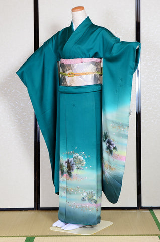 Long-sleeved kimono 6 items set / Furisode / FK#1185