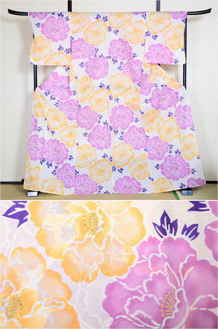 Japanese yukata kimono/ Plus size / P #222