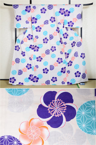 Japanese yukata kimono/ Plus size / P #208
