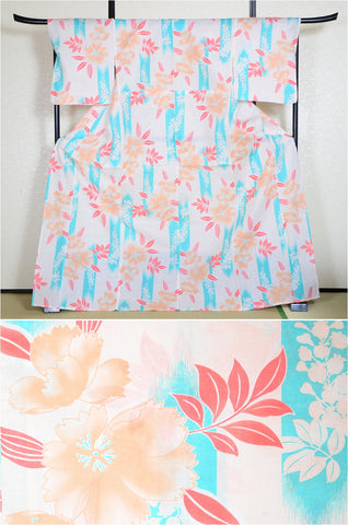 Japanese yukata kimono/ Plus size / P #238
