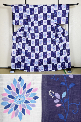 Japanese yukata kimono/ Plus size / P #202