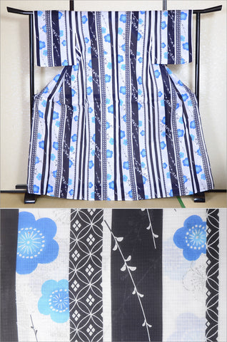Japanese yukata kimono/ Plus size / P #335