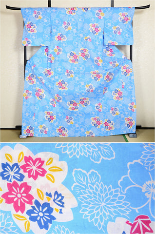 Japanese yukata kimono/ Plus size / P #188