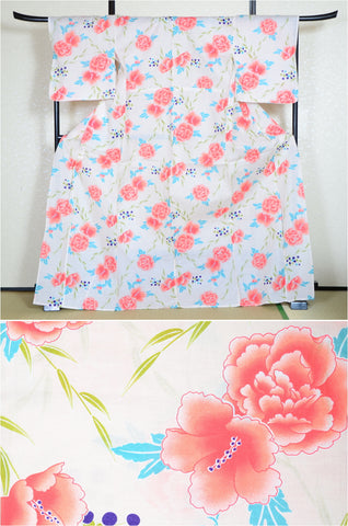 Japanese yukata kimono/ Plus size / P #232