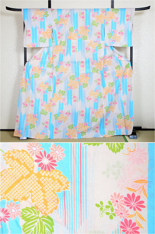 Japanese yukata kimono/ Plus size / P #239