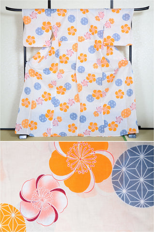Japanese yukata kimono/ Plus size / P #231