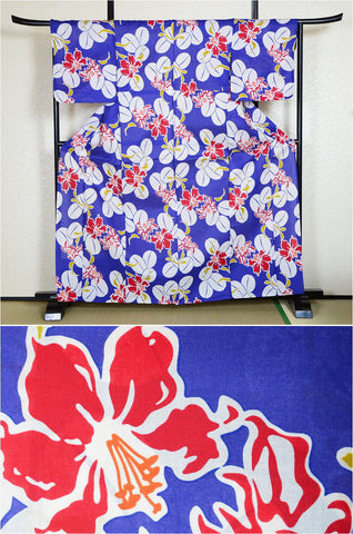 Japanese yukata kimono / H #380