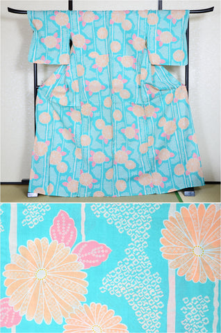 Japanese yukata kimono/ Plus size / P #271