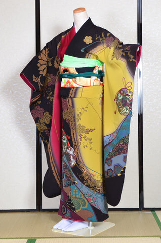 Long-sleeved kimono 6 items set / Furisode / FK#1-228