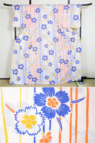 Japanese yukata kimono/ Plus size / P #263
