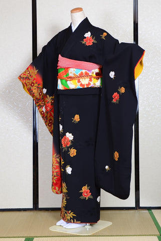 Long-sleeved kimono 6 items set / Furisode / FK#1-302