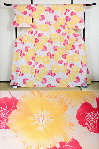 Japanese yukata kimono/ Plus size / P #240