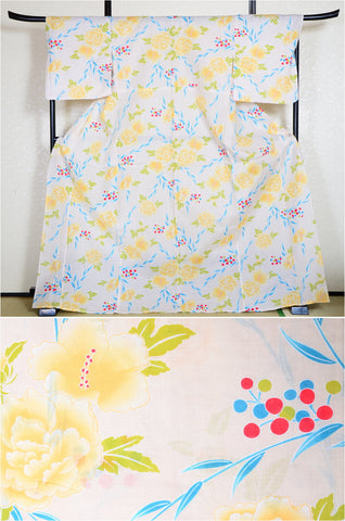 Japanese yukata kimono/ Plus size / P #233