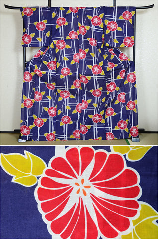 Japanese yukata kimono/ Plus size / P #185