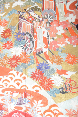 Long-sleeved kimono 6 items set / Furisode / FK#1-313