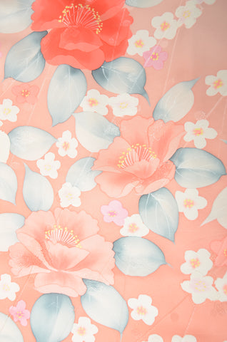 Long-sleeved kimono 6 items set / Furisode / FK#1195