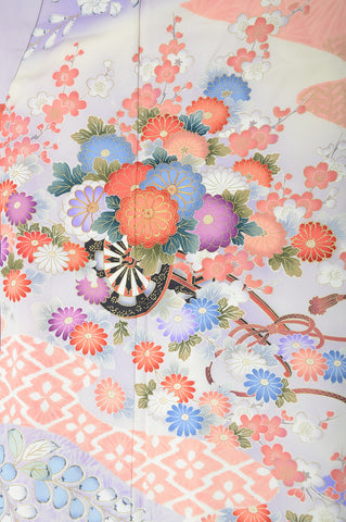 Long-sleeved kimono 6 items set / Furisode / FK#1039