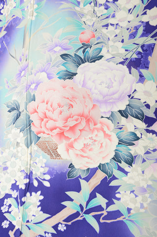 Long-sleeved kimono 6 items set / Furisode / FK#1040