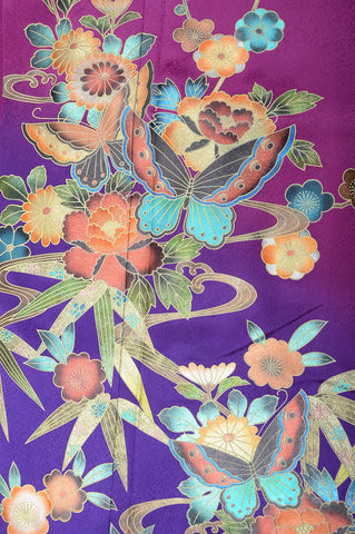 Long-sleeved kimono 6 items set / Furisode / FK#1047