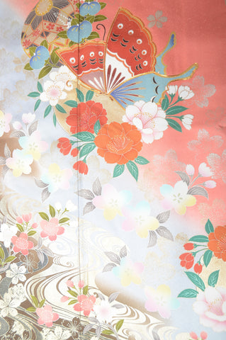 Long-sleeved kimono 6 items set / Furisode / FK#1-222