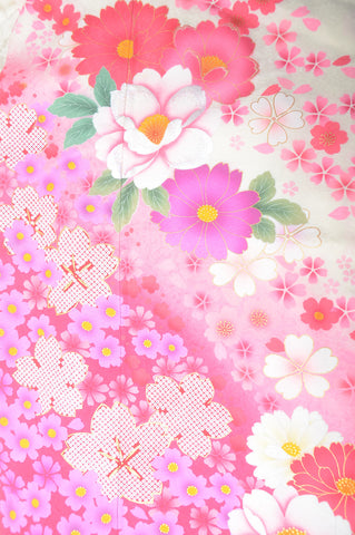 Long-sleeved kimono 6 items set / Furisode / FK#1-306