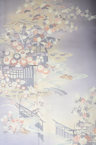 Japanese kimono. kimono for women. kimono female. houmongi kimono. tsukesage kimono.